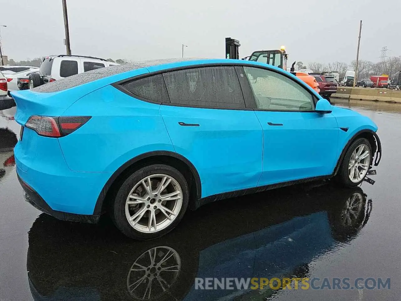 3 fotografías del automóvil dañado 7SAYGDEE0NF400209 TESLA MODEL Y 2022