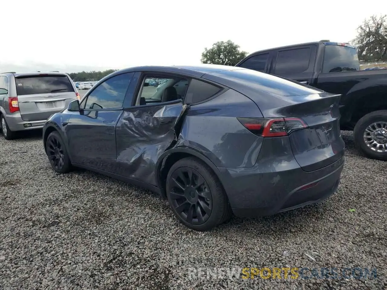 2 fotografías del automóvil dañado 7SAYGDEE0NF413252 TESLA MODEL Y 2022