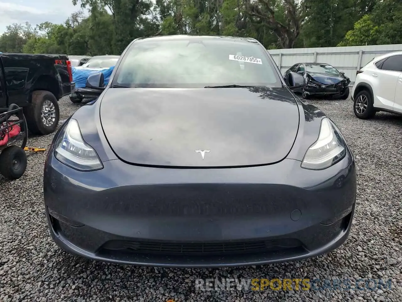 5 fotografías del automóvil dañado 7SAYGDEE0NF413252 TESLA MODEL Y 2022