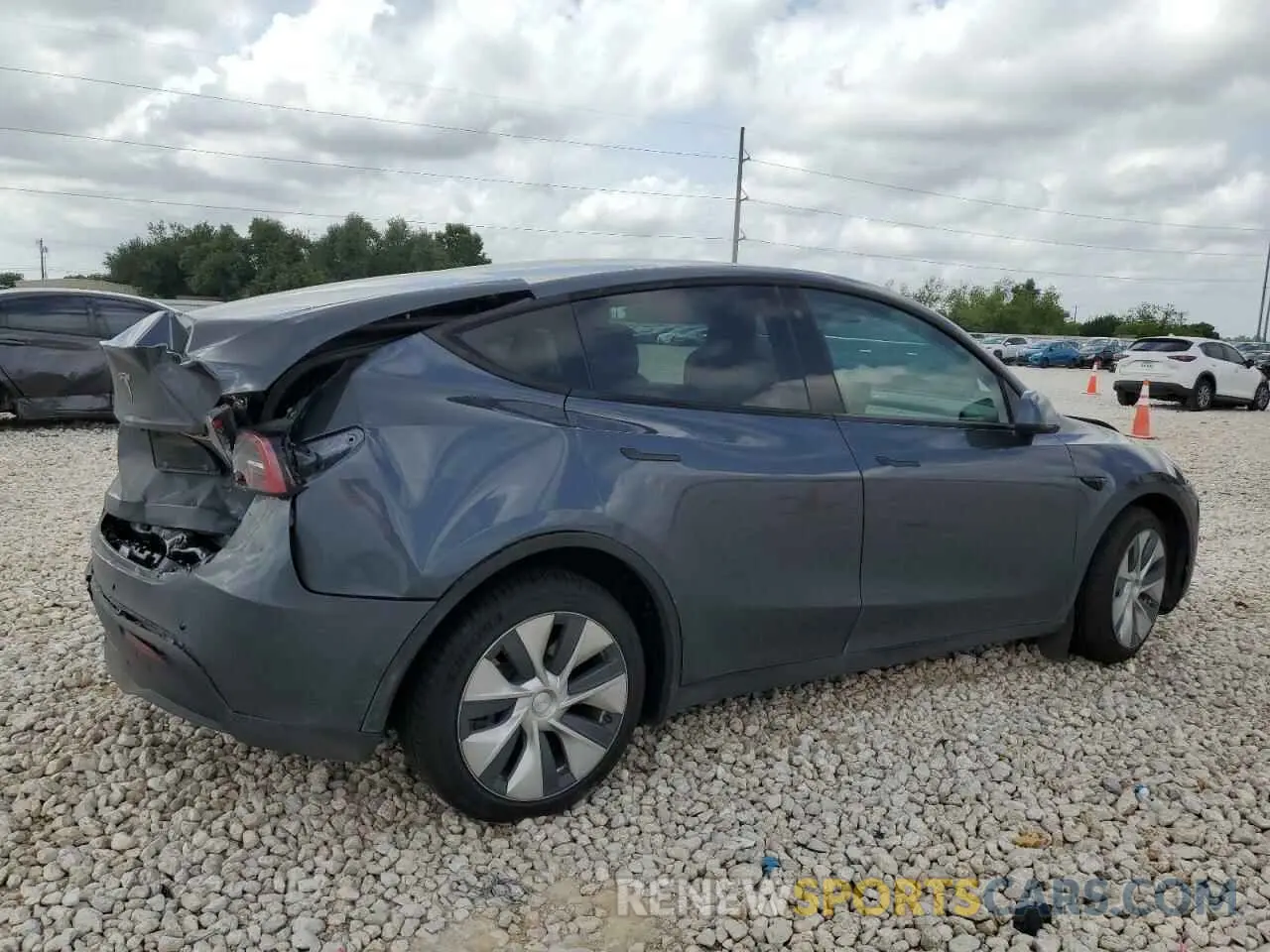 3 fotografías del automóvil dañado 7SAYGDEE0NF428446 TESLA MODEL Y 2022