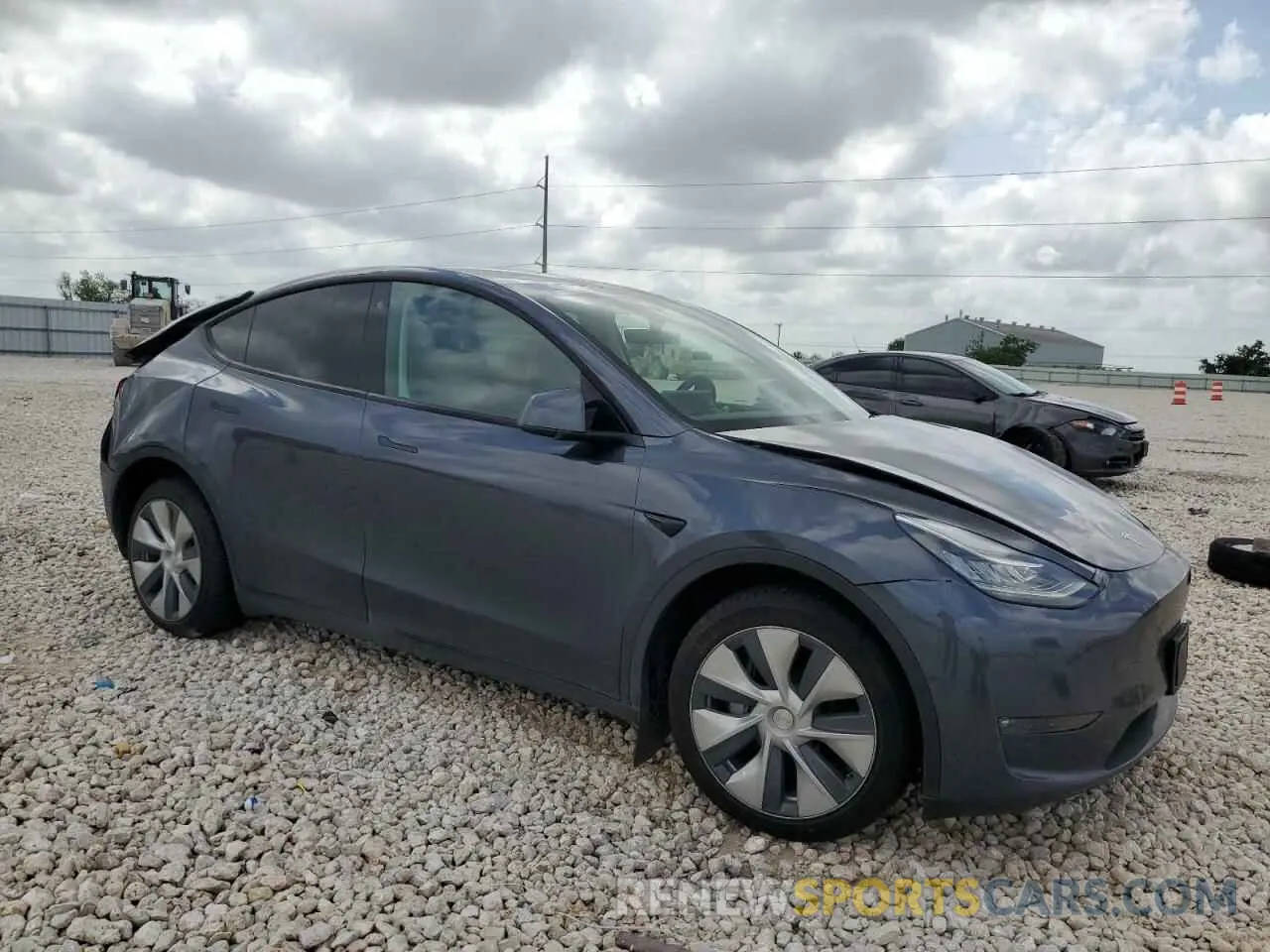 4 fotografías del automóvil dañado 7SAYGDEE0NF428446 TESLA MODEL Y 2022