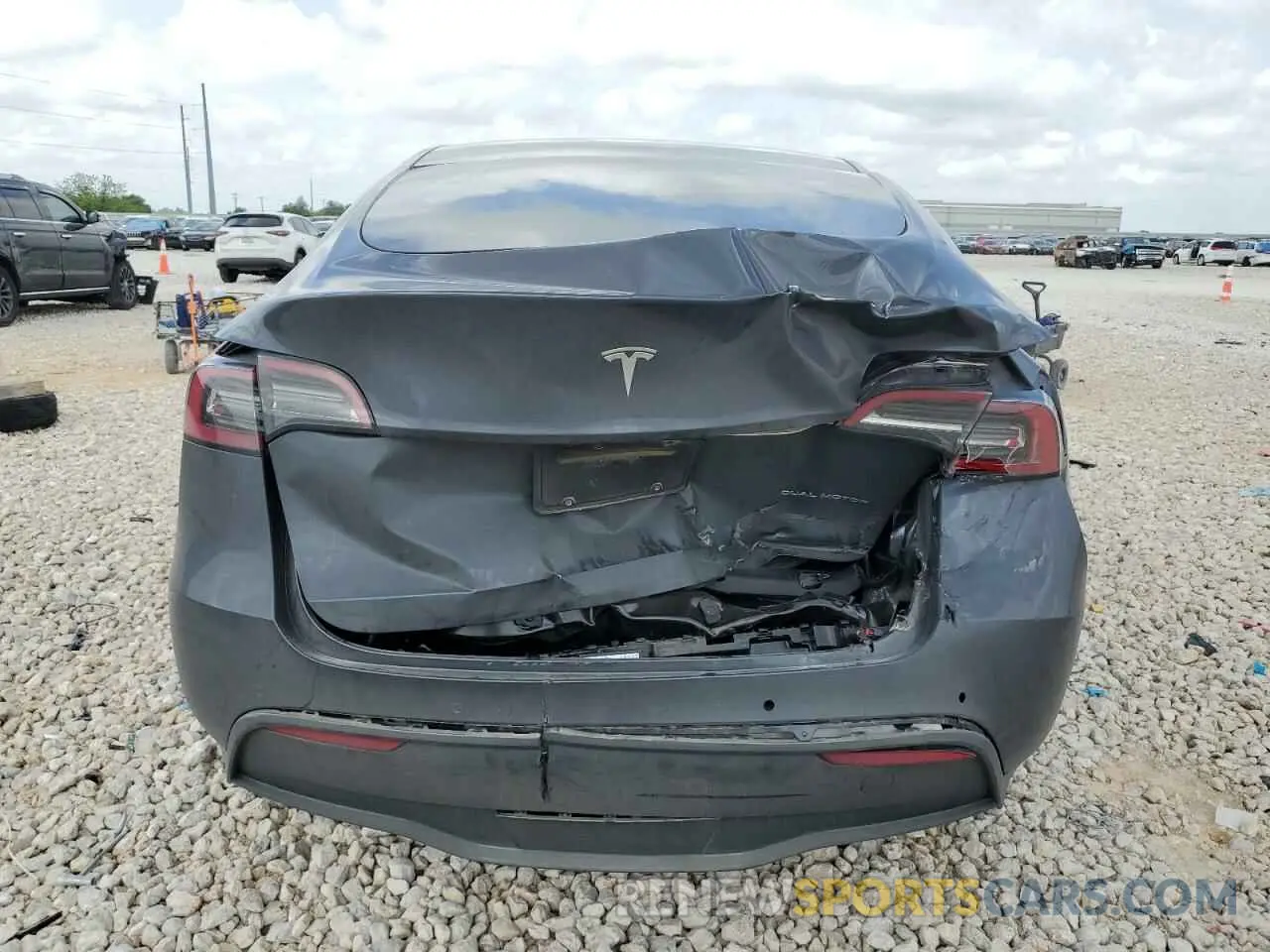 6 fotografías del automóvil dañado 7SAYGDEE0NF428446 TESLA MODEL Y 2022