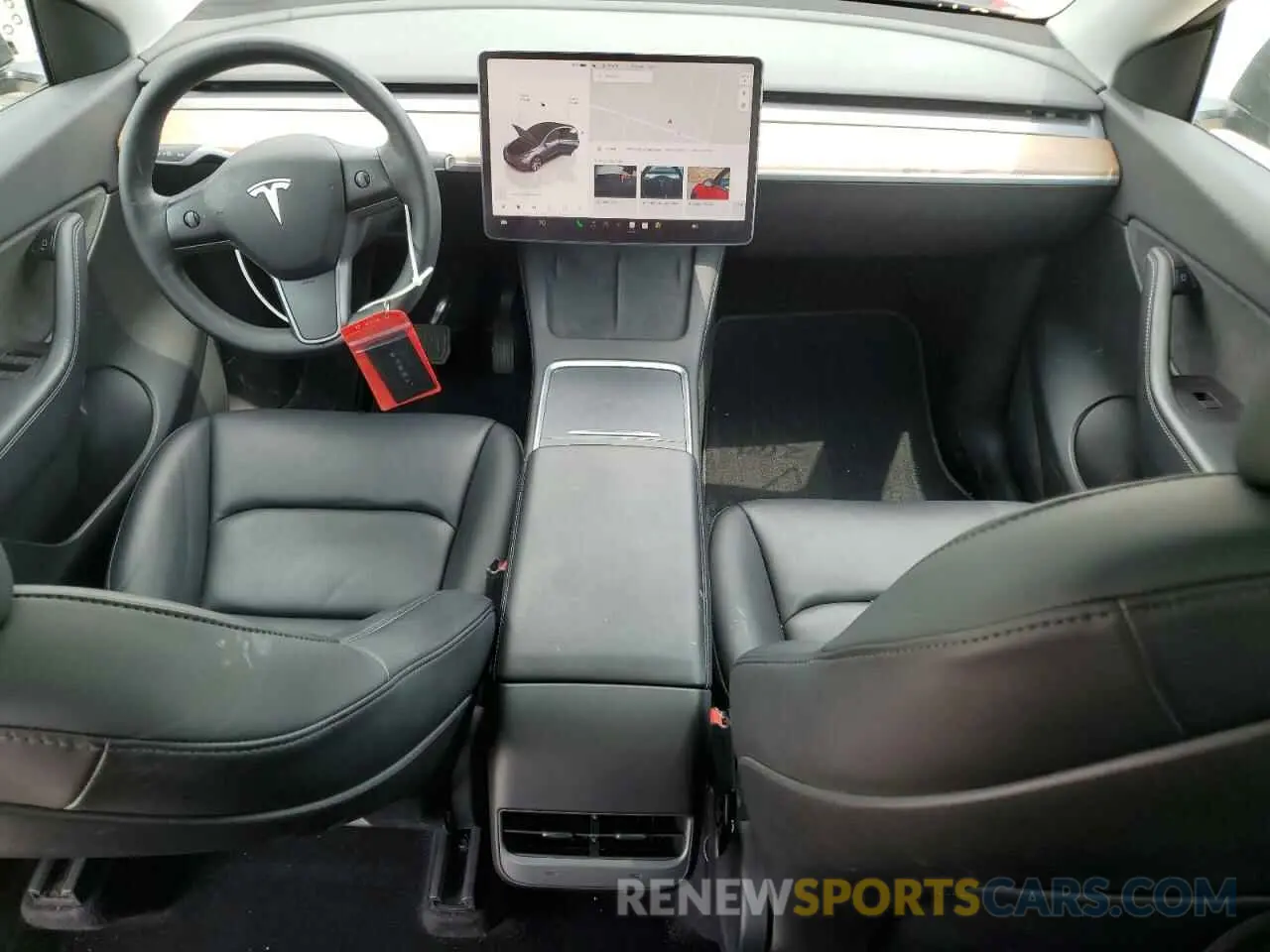 8 fotografías del automóvil dañado 7SAYGDEE0NF428446 TESLA MODEL Y 2022