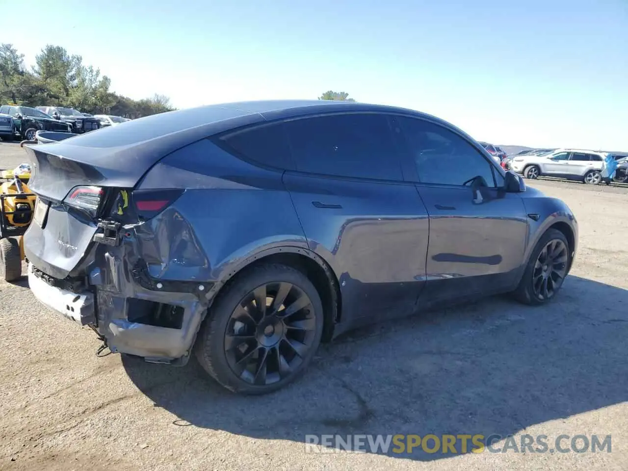 3 fotografías del automóvil dañado 7SAYGDEE0NF434859 TESLA MODEL Y 2022