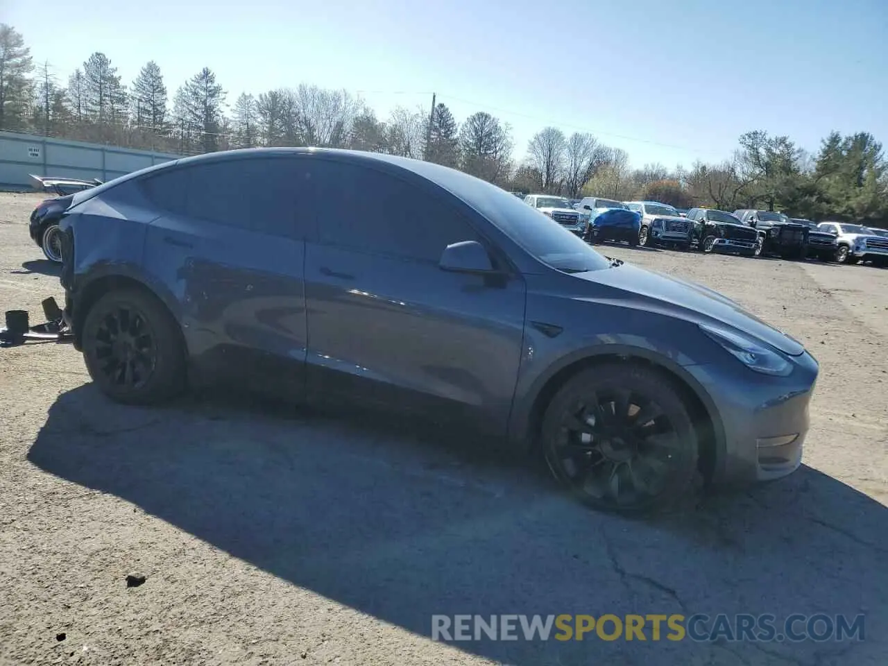 4 fotografías del automóvil dañado 7SAYGDEE0NF434859 TESLA MODEL Y 2022