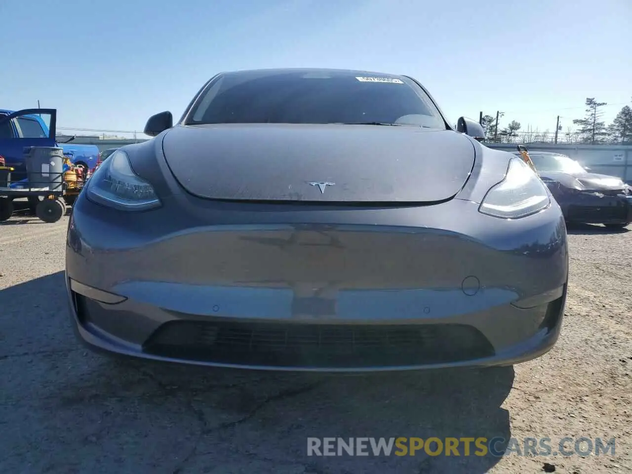 5 fotografías del automóvil dañado 7SAYGDEE0NF434859 TESLA MODEL Y 2022