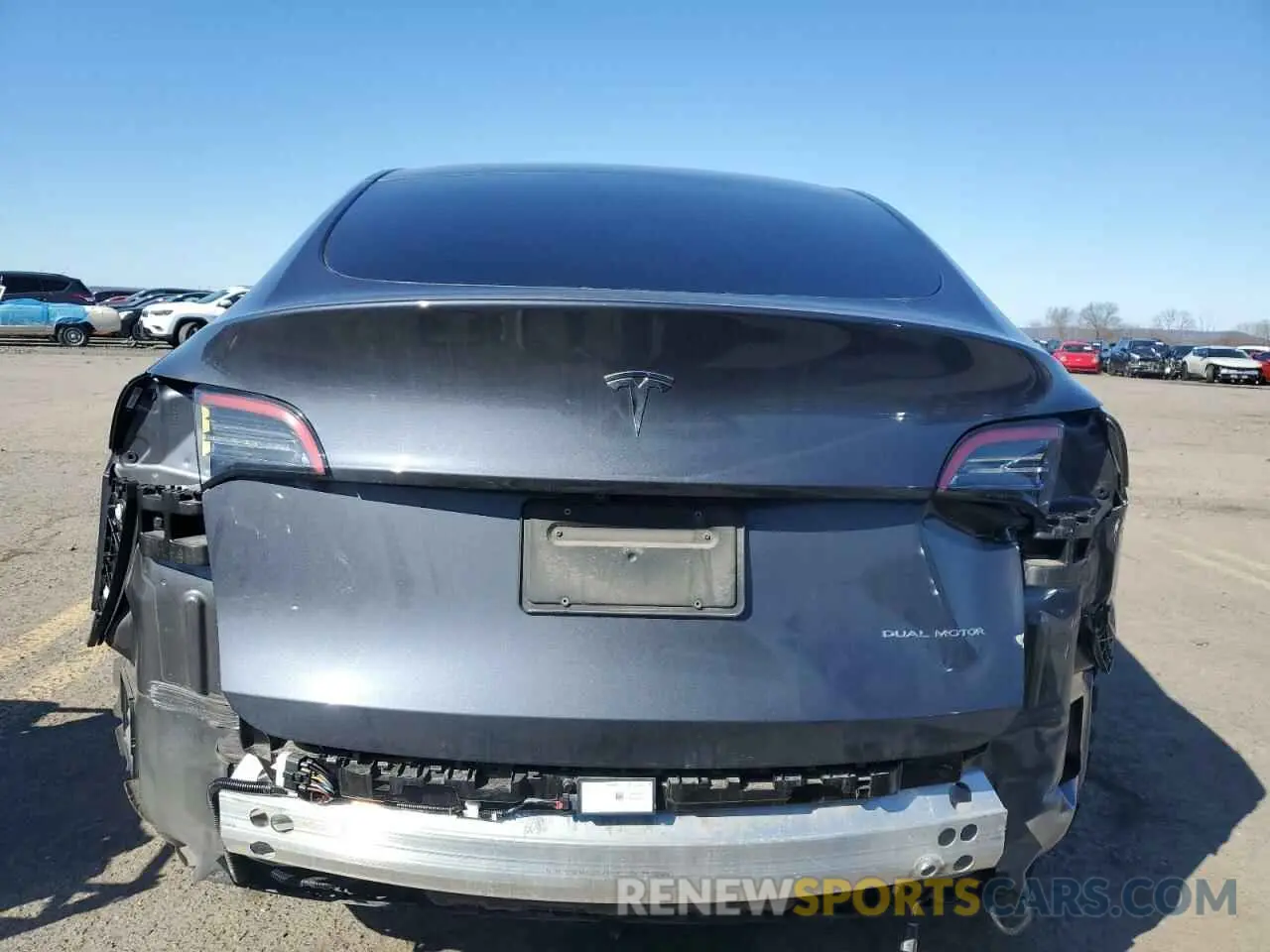 6 fotografías del automóvil dañado 7SAYGDEE0NF434859 TESLA MODEL Y 2022