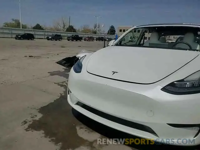 15 fotografías del automóvil dañado 7SAYGDEE0NF436885 TESLA MODEL Y 2022