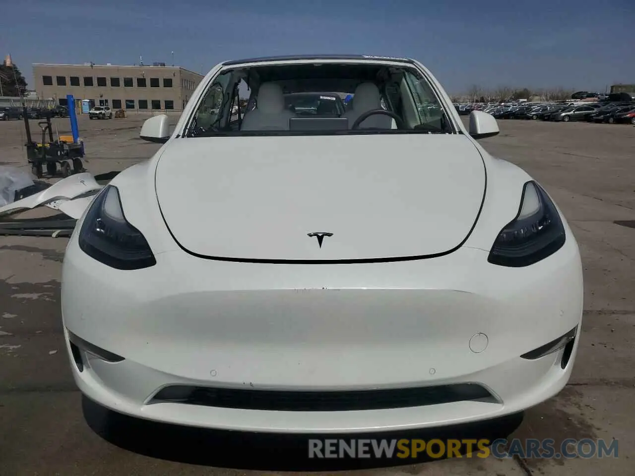 5 fotografías del automóvil dañado 7SAYGDEE0NF436885 TESLA MODEL Y 2022