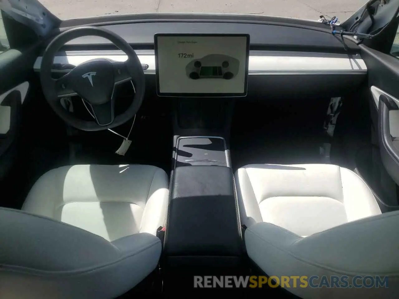 8 fotografías del automóvil dañado 7SAYGDEE0NF436885 TESLA MODEL Y 2022
