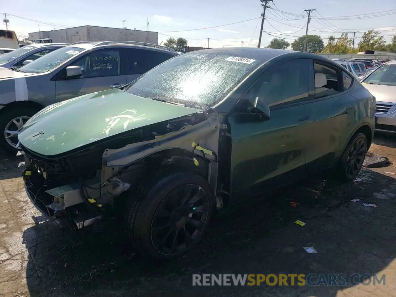 1 fotografías del automóvil dañado 7SAYGDEE0NF446218 TESLA MODEL Y 2022