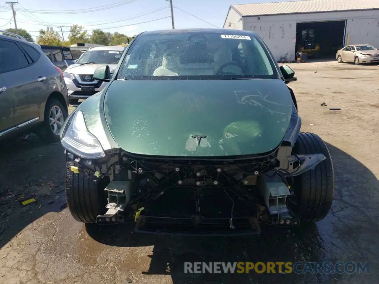 5 fotografías del automóvil dañado 7SAYGDEE0NF446218 TESLA MODEL Y 2022