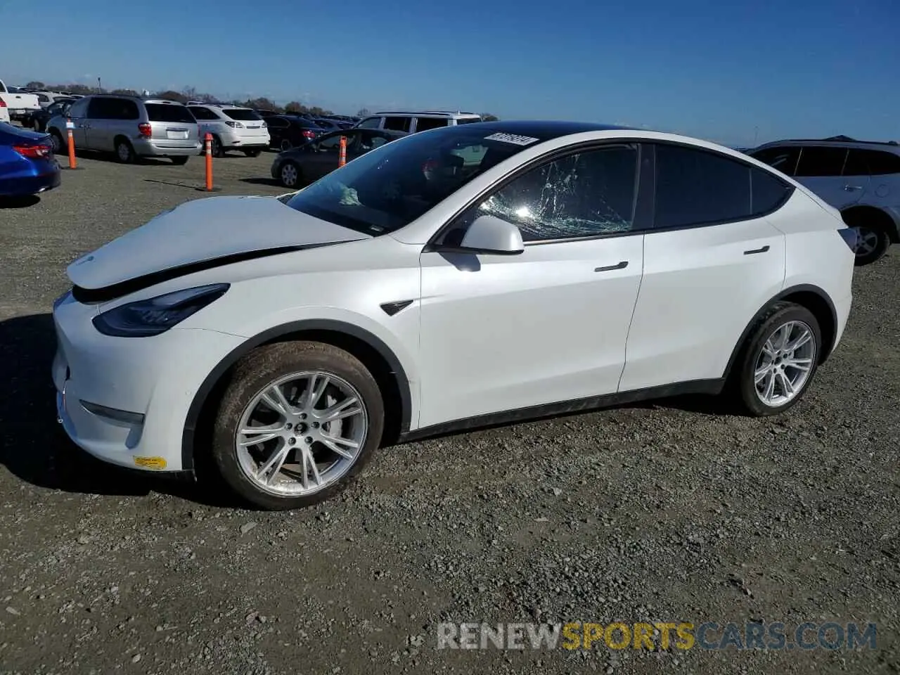 1 fotografías del automóvil dañado 7SAYGDEE0NF493118 TESLA MODEL Y 2022