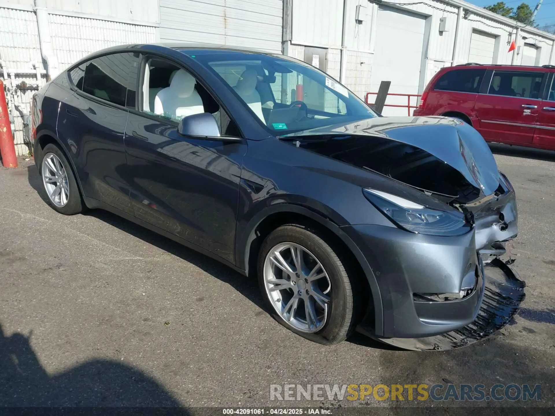 1 fotografías del automóvil dañado 7SAYGDEE0NF563331 TESLA MODEL Y 2022