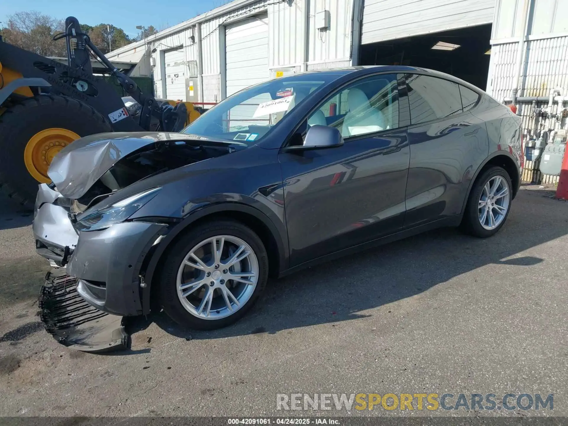2 fotografías del automóvil dañado 7SAYGDEE0NF563331 TESLA MODEL Y 2022