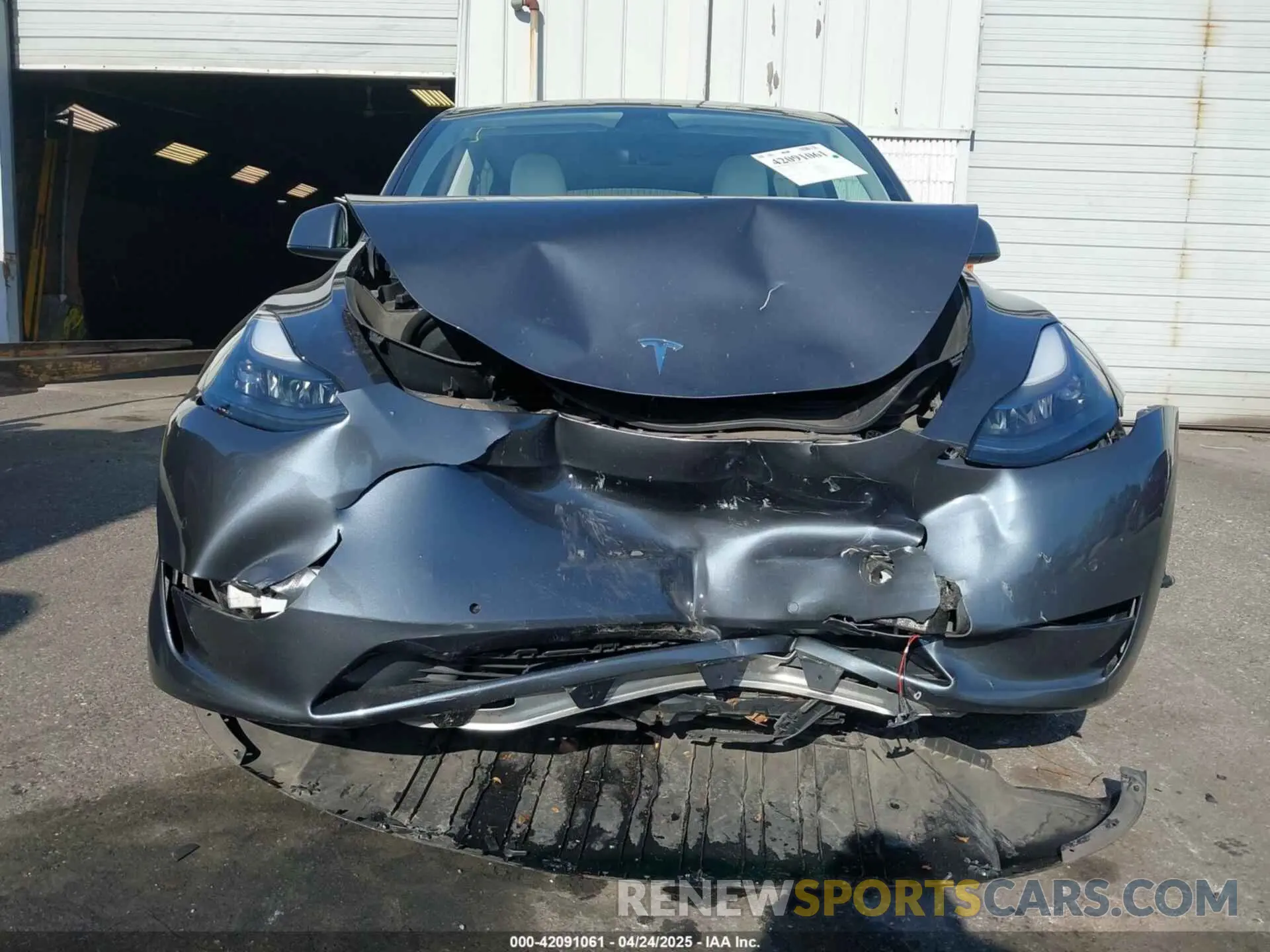 6 fotografías del automóvil dañado 7SAYGDEE0NF563331 TESLA MODEL Y 2022