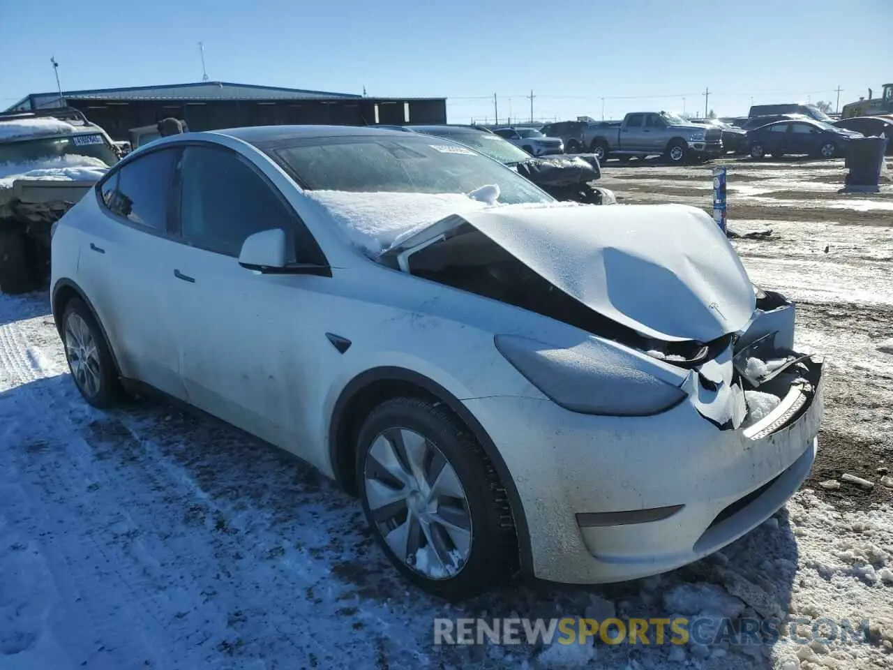 4 fotografías del automóvil dañado 7SAYGDEE1NA009664 TESLA MODEL Y 2022