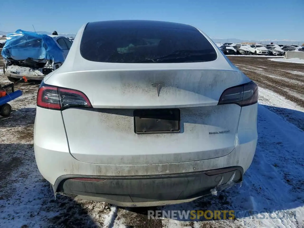 6 fotografías del automóvil dañado 7SAYGDEE1NA009664 TESLA MODEL Y 2022