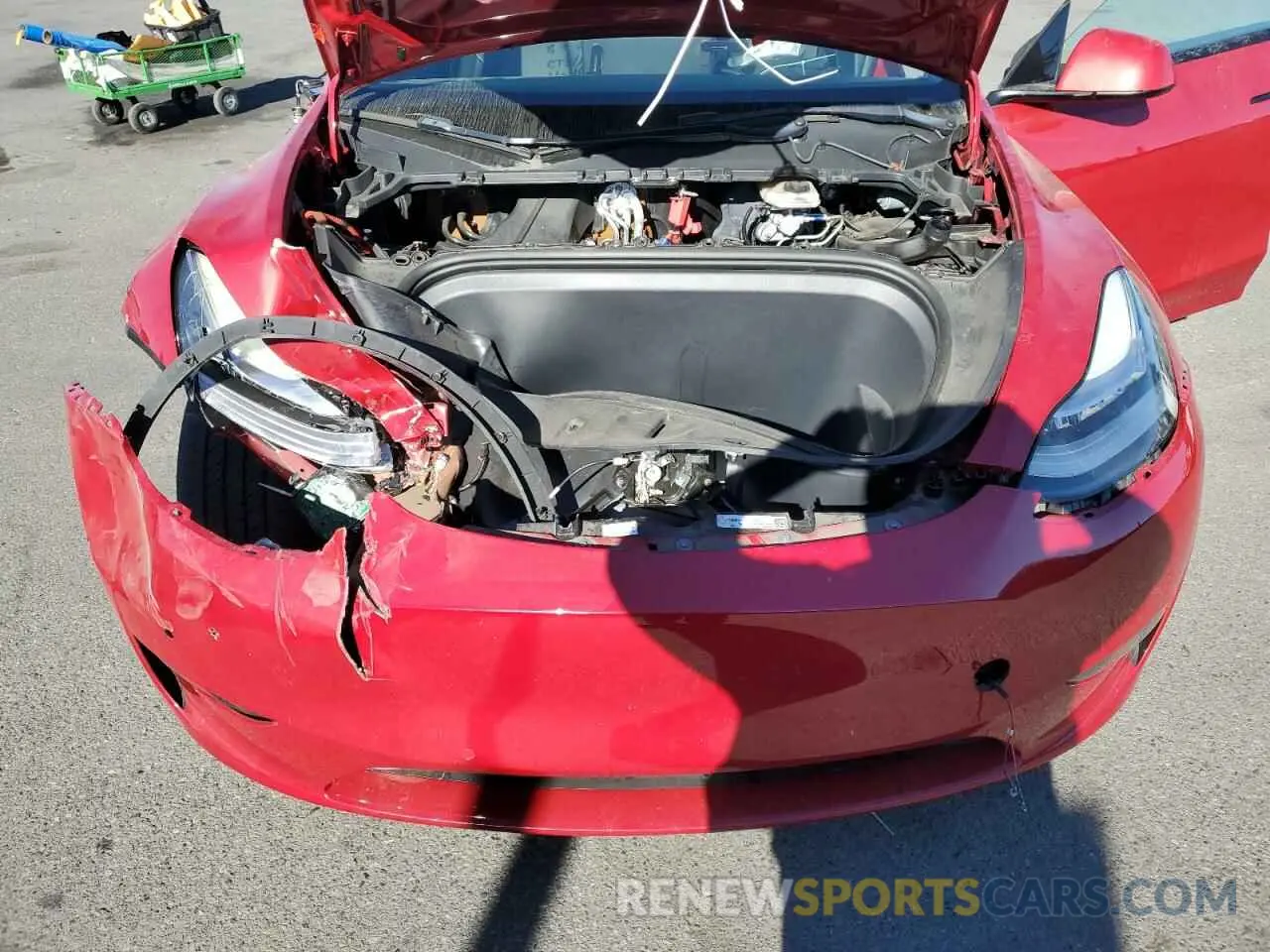 11 fotografías del automóvil dañado 7SAYGDEE1NF356222 TESLA MODEL Y 2022
