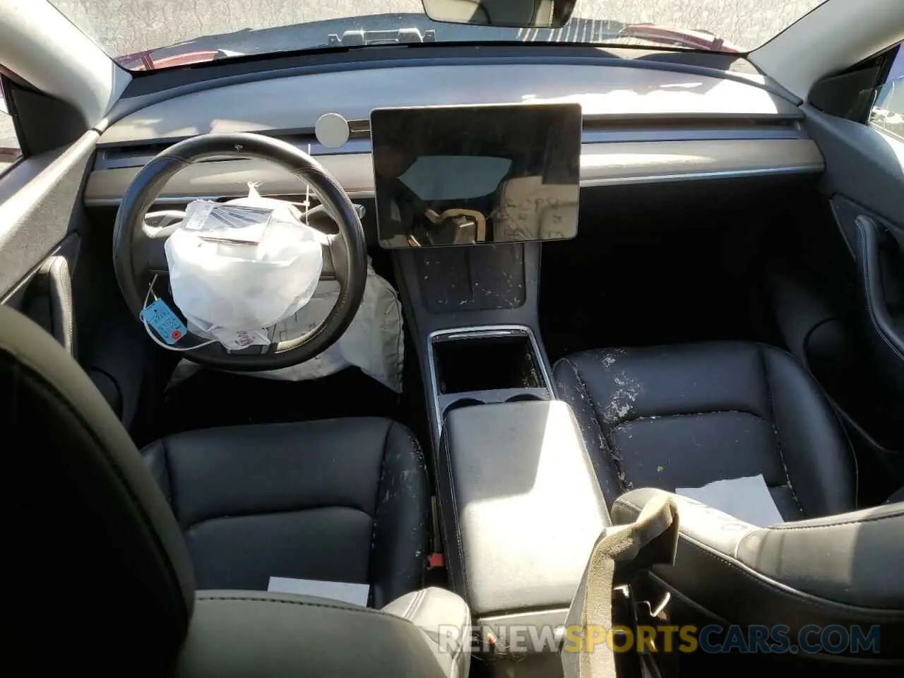 8 fotografías del automóvil dañado 7SAYGDEE1NF356222 TESLA MODEL Y 2022