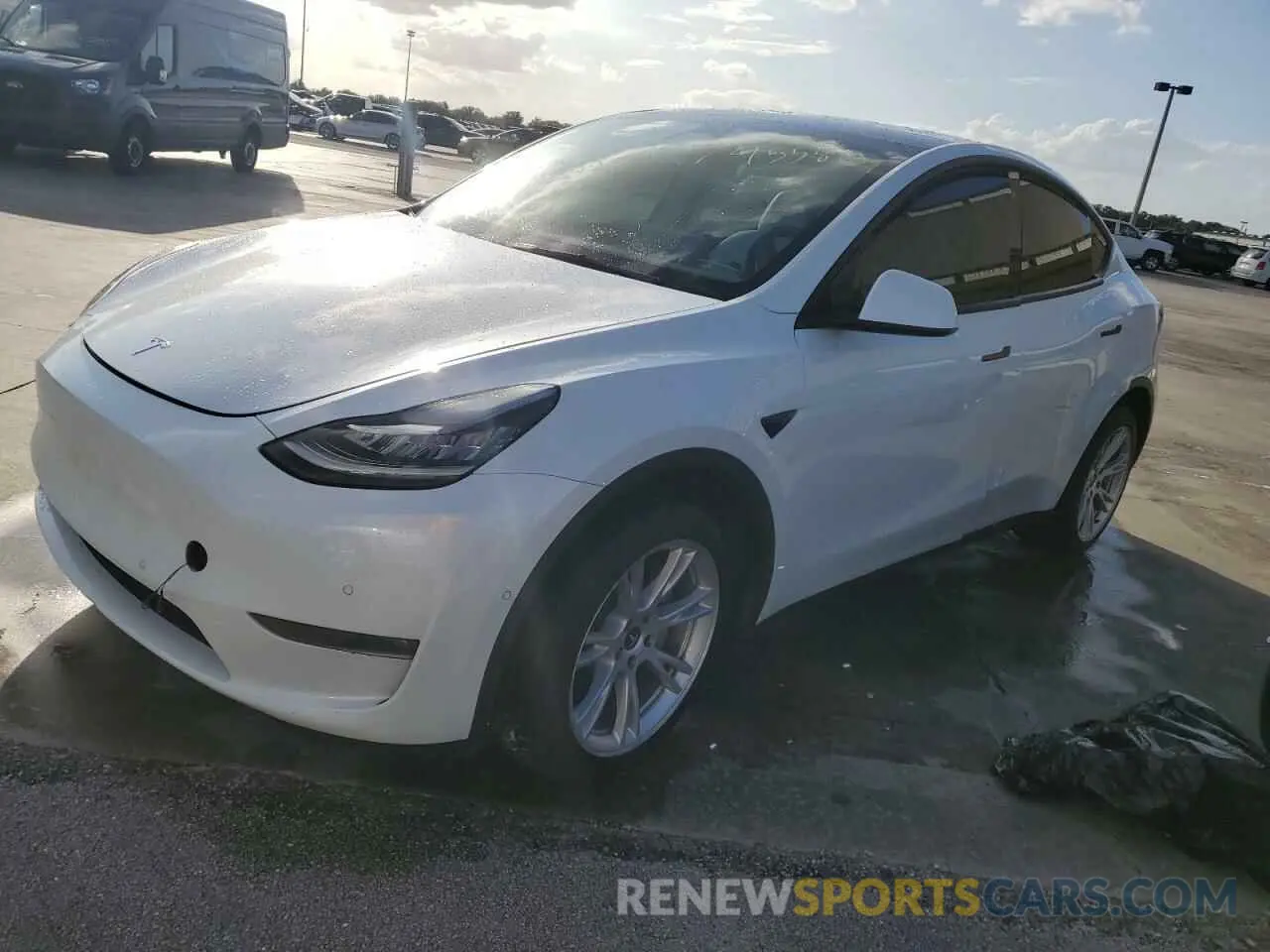1 fotografías del automóvil dañado 7SAYGDEE1NF368922 TESLA MODEL Y 2022