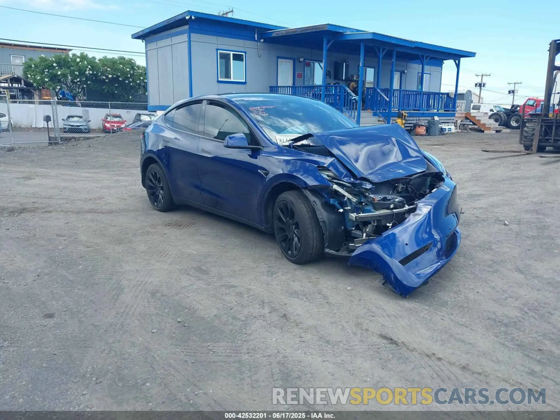 1 fotografías del automóvil dañado 7SAYGDEE1NF419321 TESLA MODEL Y 2022