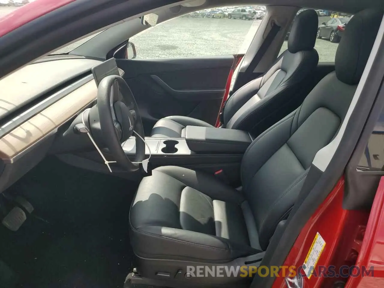 7 fotografías del automóvil dañado 7SAYGDEE1NF424017 TESLA MODEL Y 2022