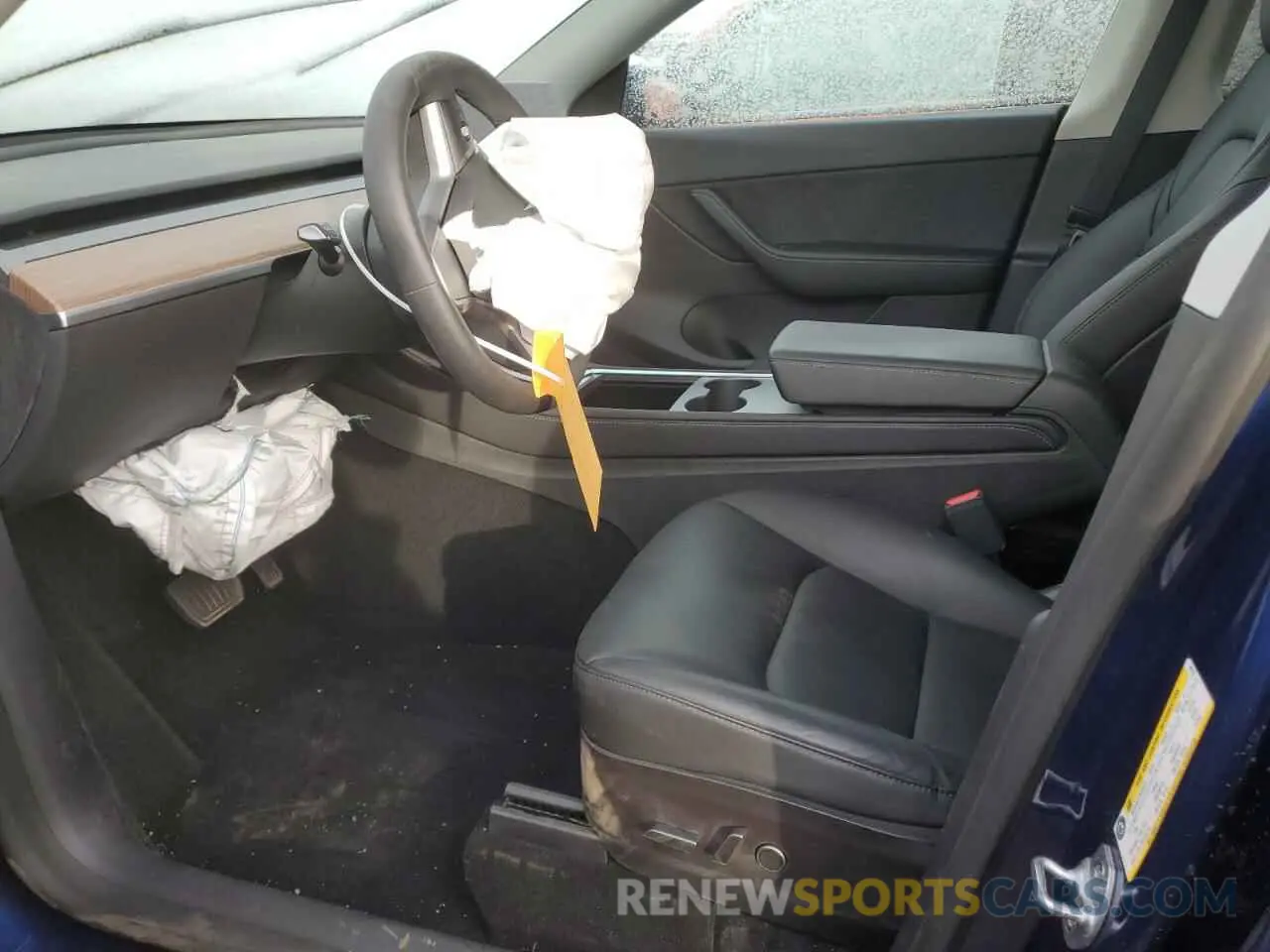 7 fotografías del automóvil dañado 7SAYGDEE1NF442193 TESLA MODEL Y 2022