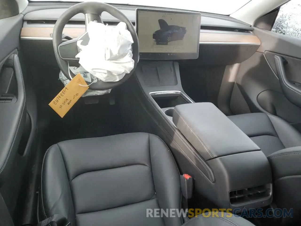 8 fotografías del automóvil dañado 7SAYGDEE1NF442193 TESLA MODEL Y 2022