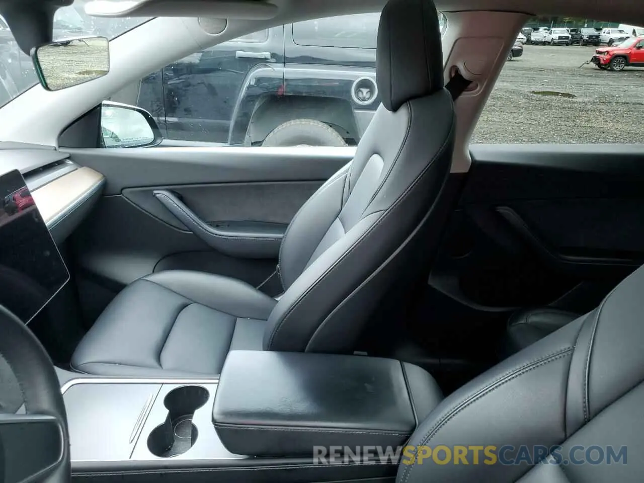 8 fotografías del automóvil dañado 7SAYGDEE1NF443196 TESLA MODEL Y 2022