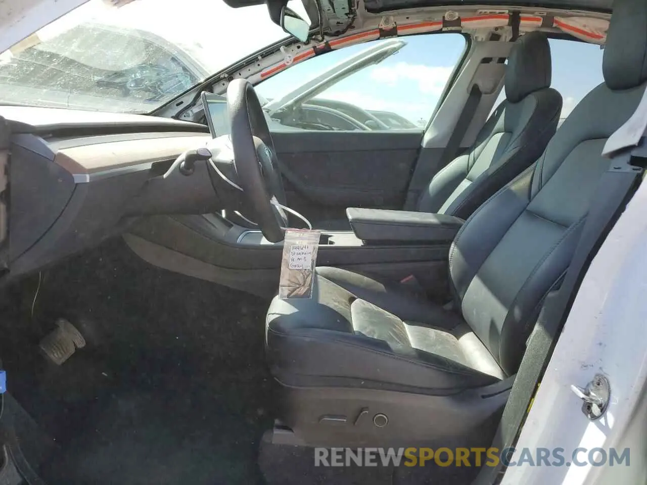 7 fotografías del automóvil dañado 7SAYGDEE1NF480278 TESLA MODEL Y 2022