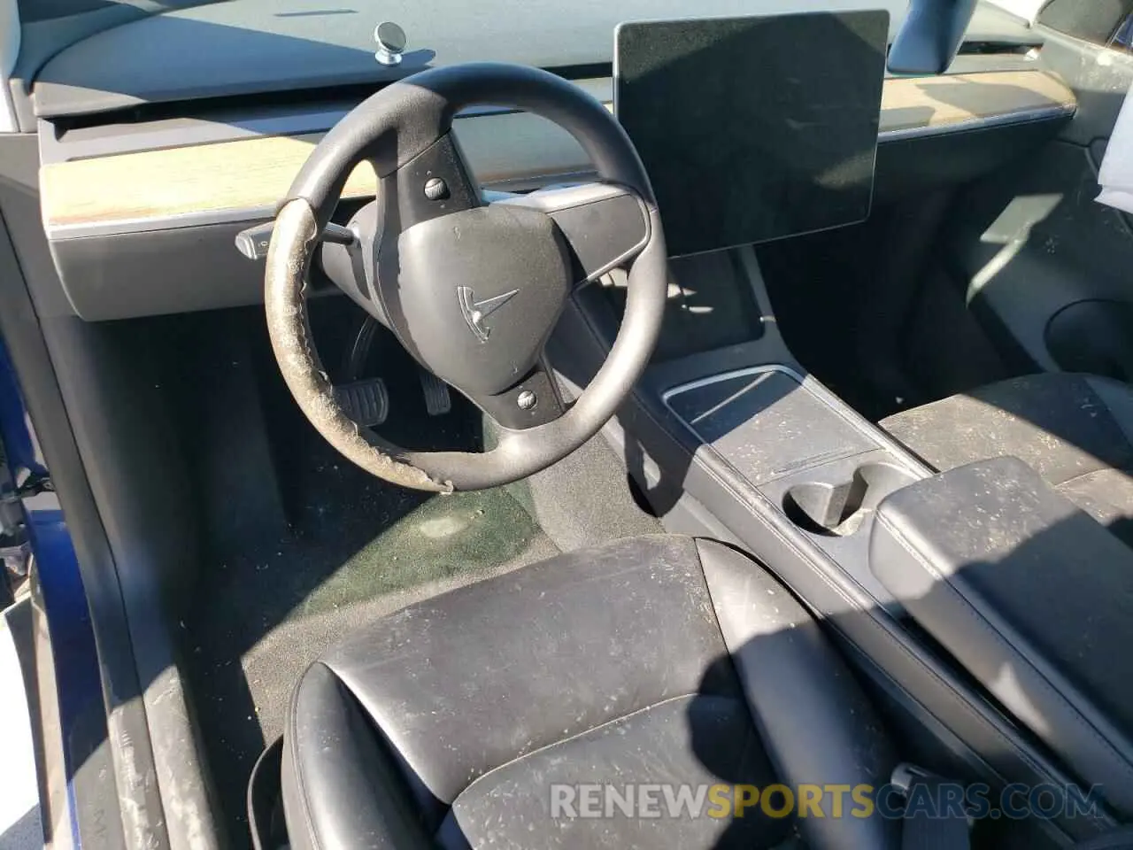 8 fotografías del automóvil dañado 7SAYGDEE1NF481639 TESLA MODEL Y 2022