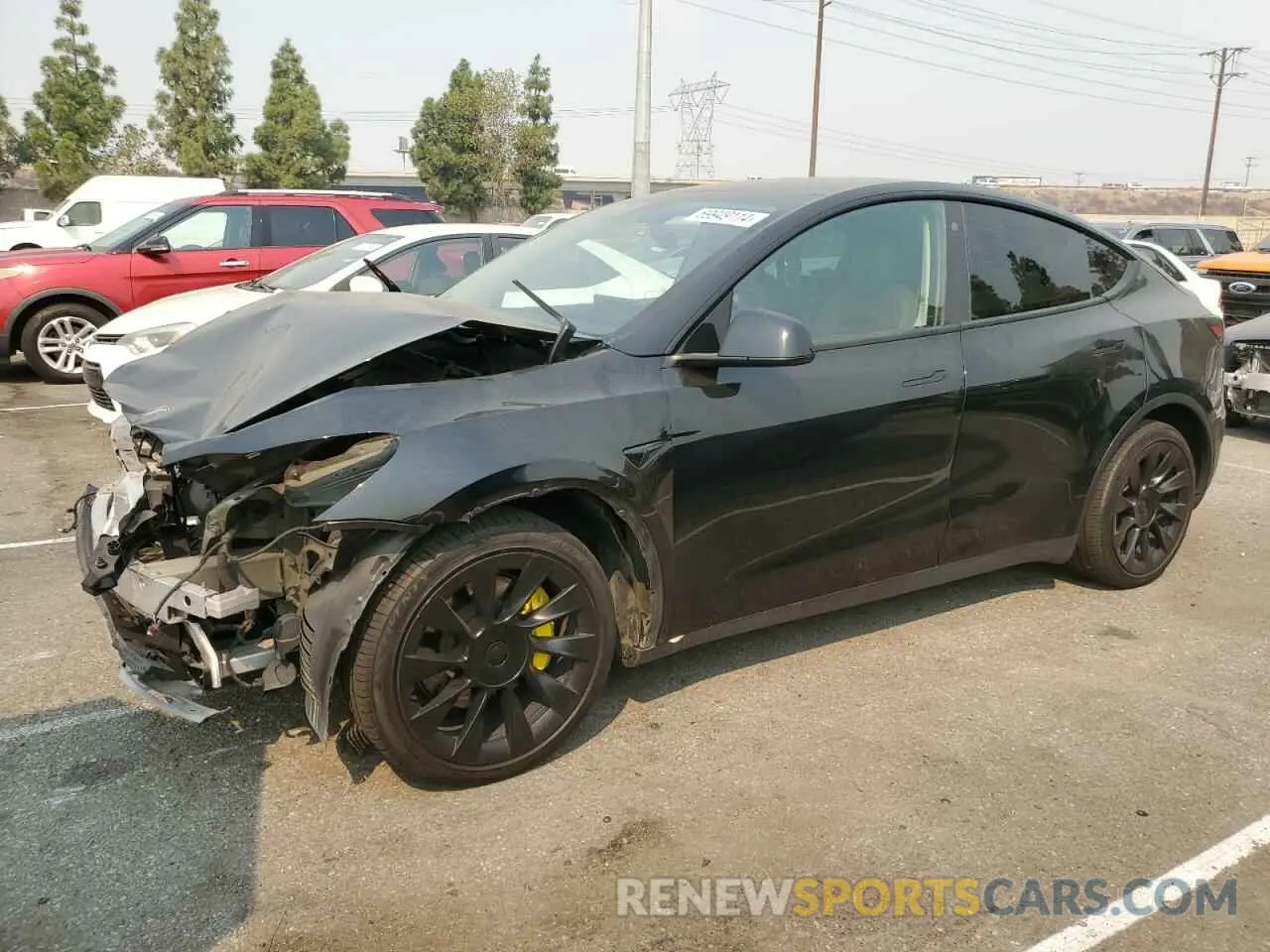 1 fotografías del automóvil dañado 7SAYGDEE1NF481740 TESLA MODEL Y 2022