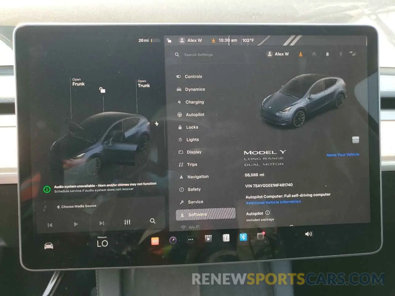9 fotografías del automóvil dañado 7SAYGDEE1NF481740 TESLA MODEL Y 2022