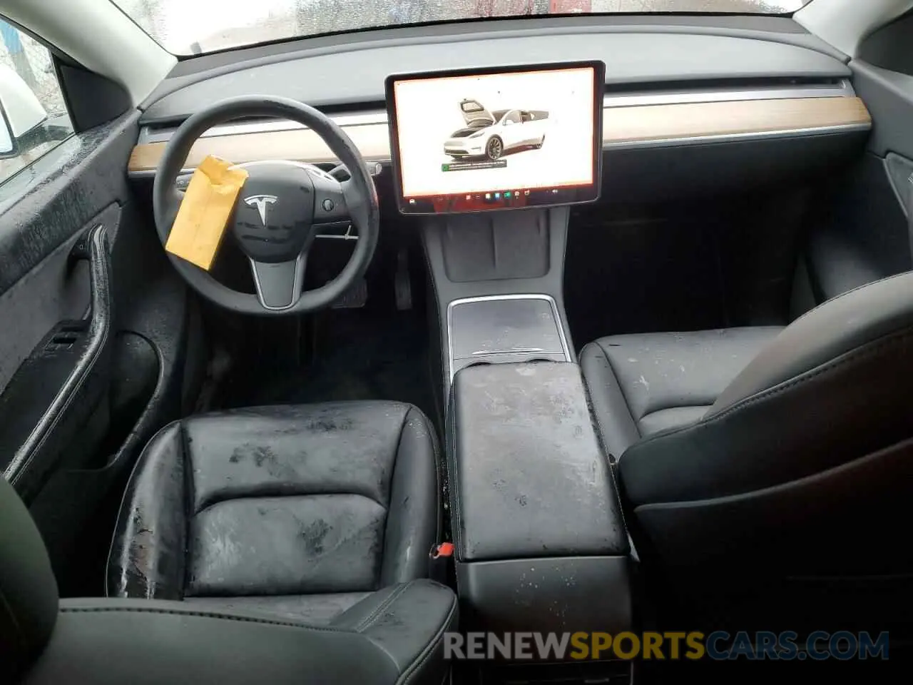 8 fotografías del automóvil dañado 7SAYGDEE1NF491488 TESLA MODEL Y 2022