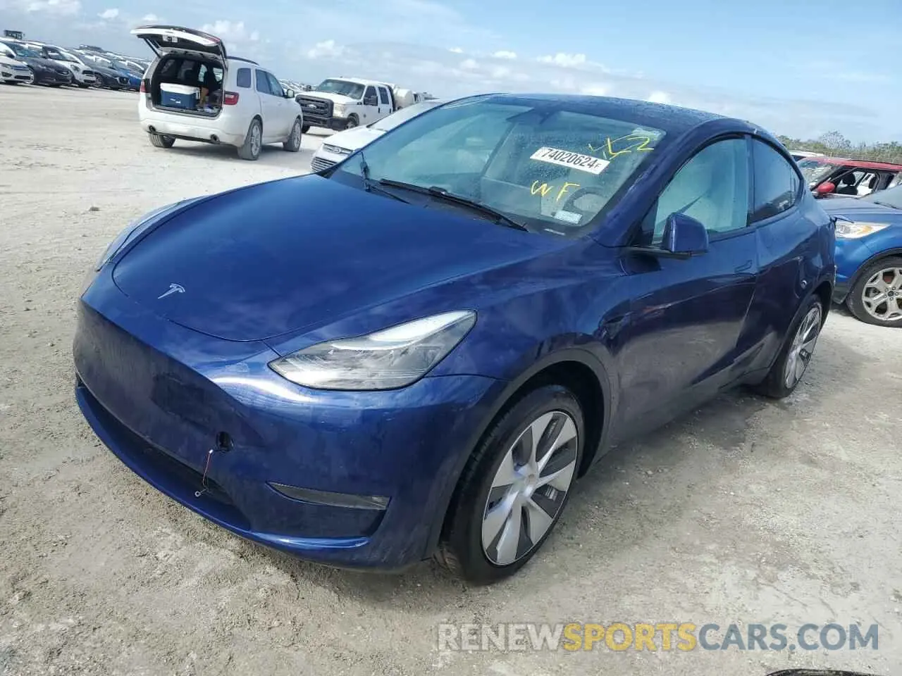 1 fotografías del automóvil dañado 7SAYGDEE1NF532914 TESLA MODEL Y 2022