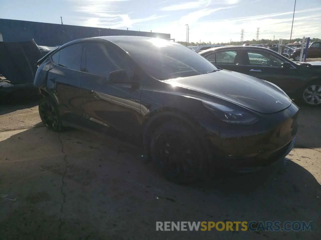4 fotografías del automóvil dañado 7SAYGDEE1NF543623 TESLA MODEL Y 2022