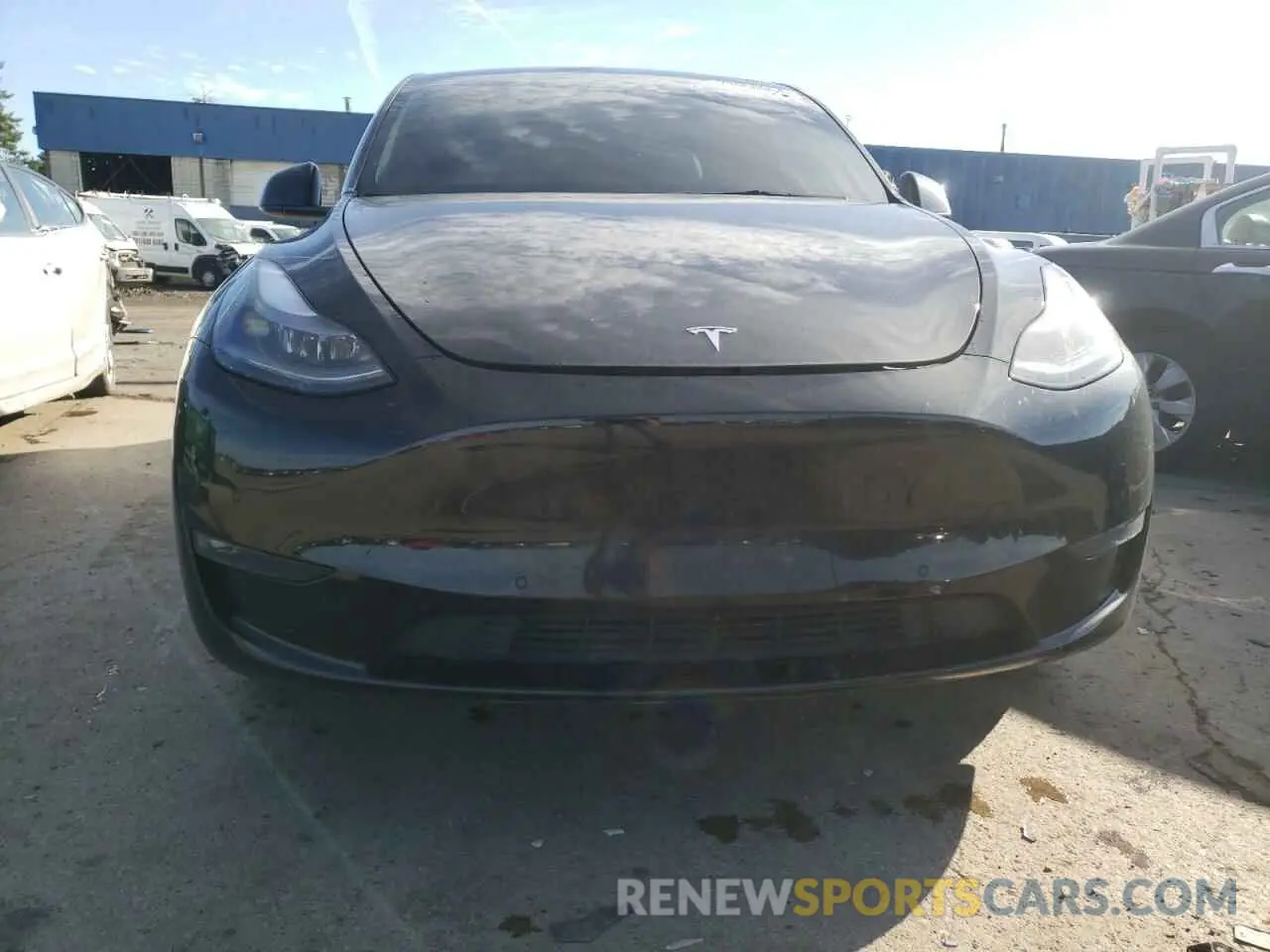 5 fotografías del automóvil dañado 7SAYGDEE1NF543623 TESLA MODEL Y 2022