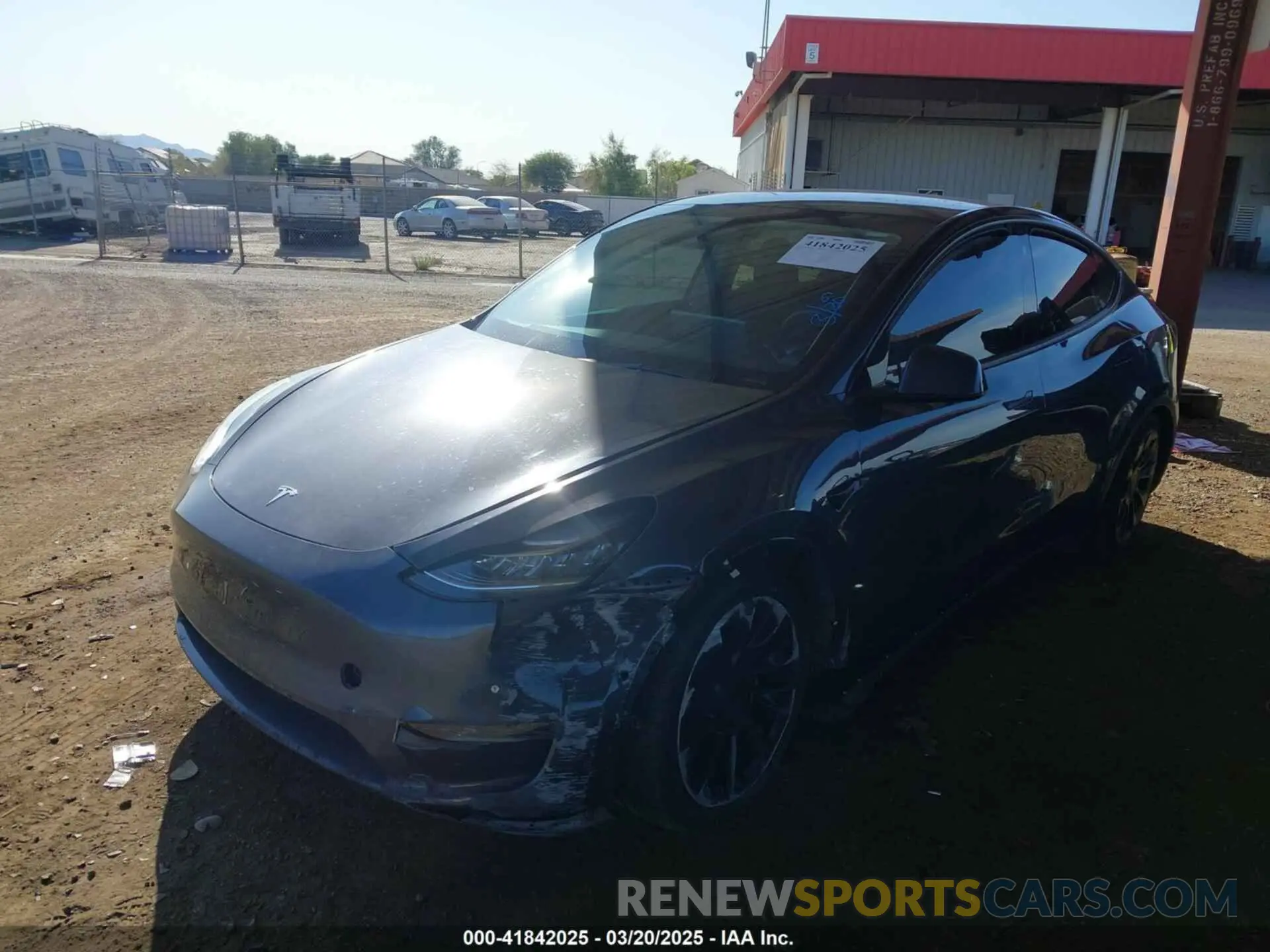 2 fotografías del automóvil dañado 7SAYGDEE2NA017434 TESLA MODEL Y 2022