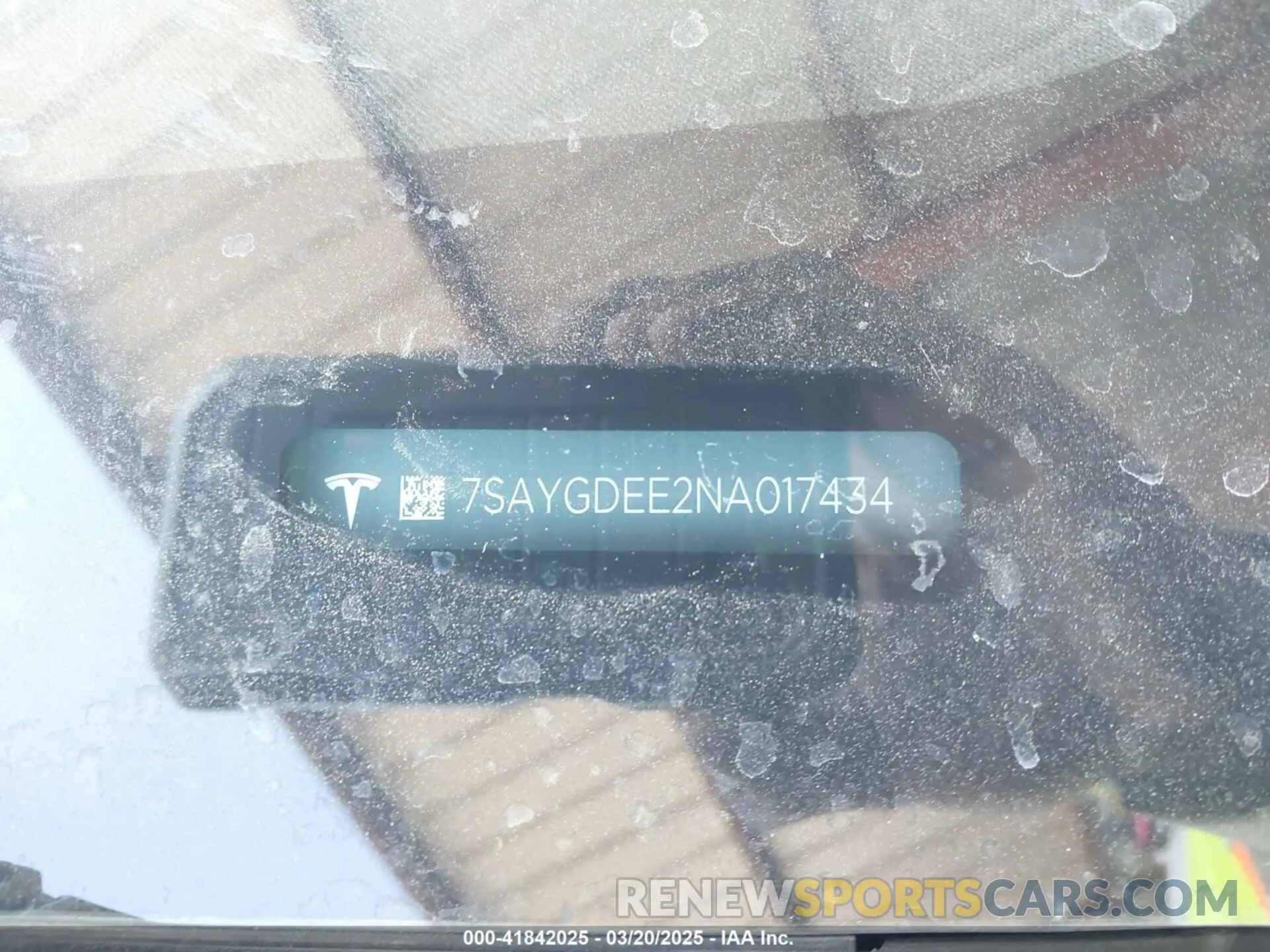 9 fotografías del automóvil dañado 7SAYGDEE2NA017434 TESLA MODEL Y 2022