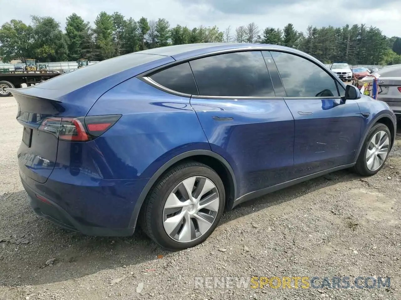 3 fotografías del automóvil dañado 7SAYGDEE2NA020396 TESLA MODEL Y 2022