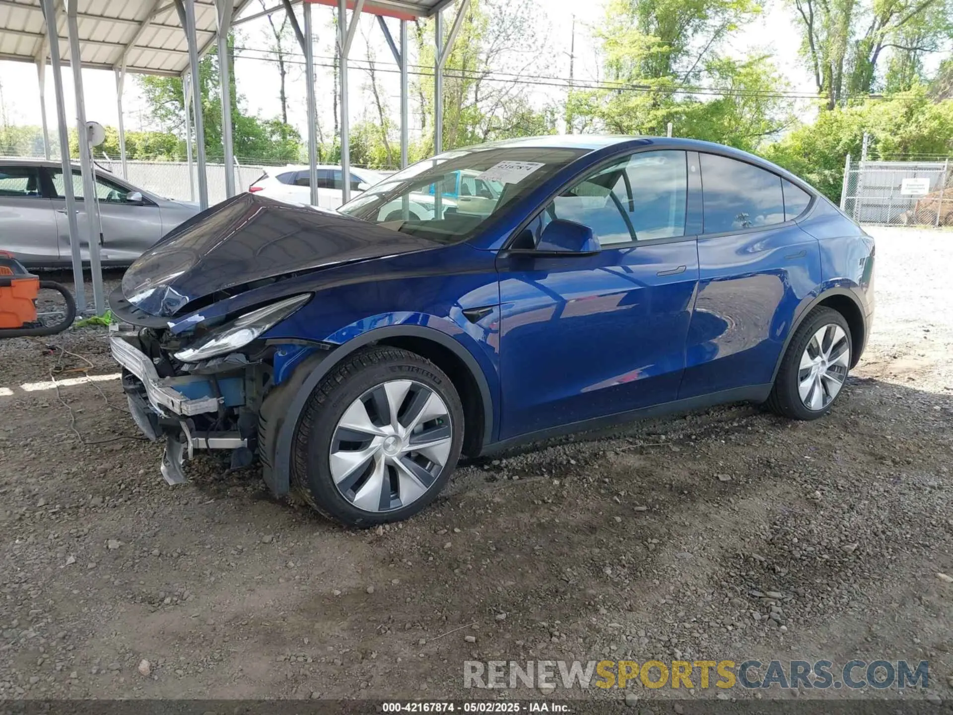 2 fotografías del automóvil dañado 7SAYGDEE2NF306932 TESLA MODEL Y 2022