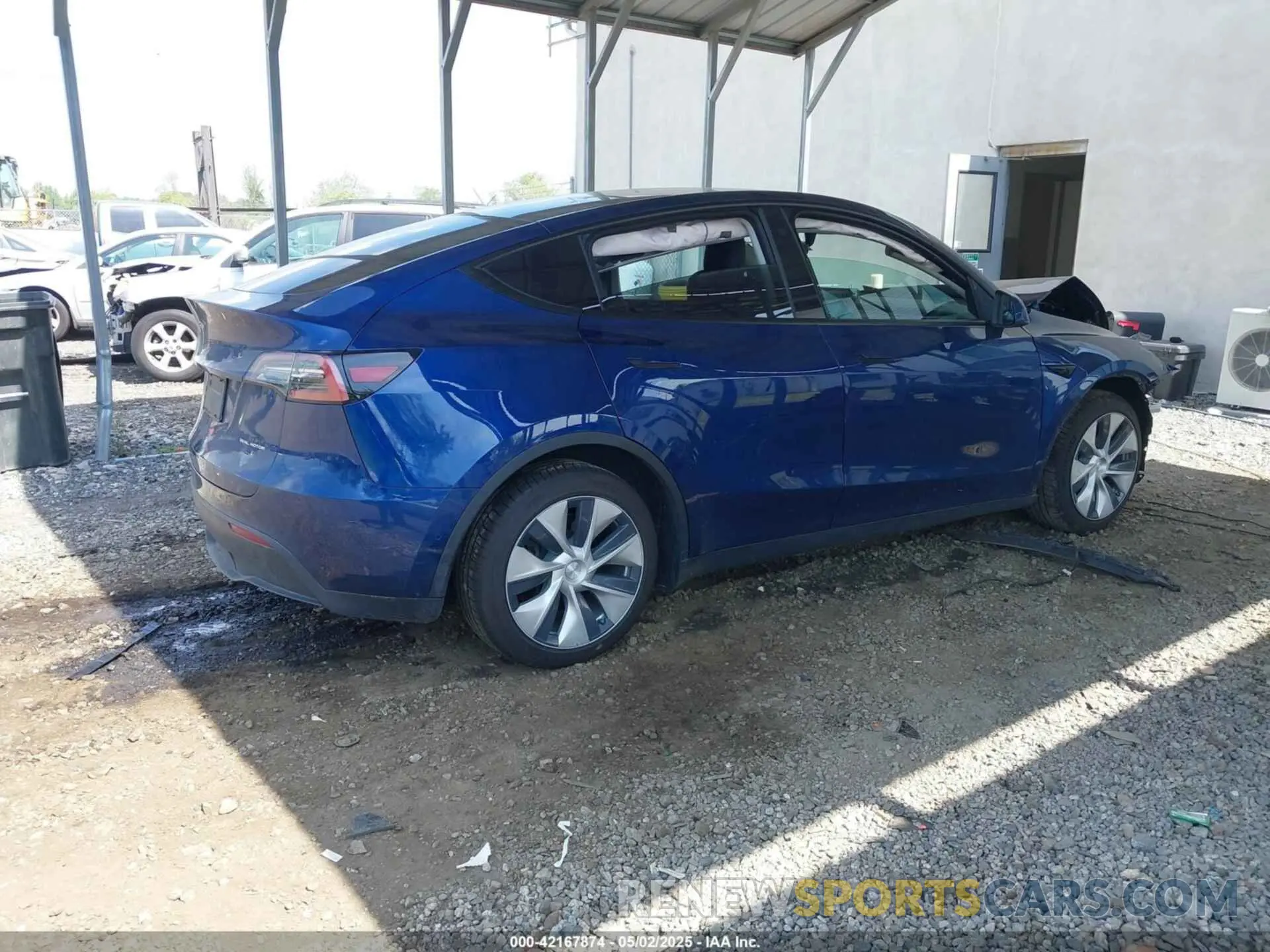 4 fotografías del automóvil dañado 7SAYGDEE2NF306932 TESLA MODEL Y 2022
