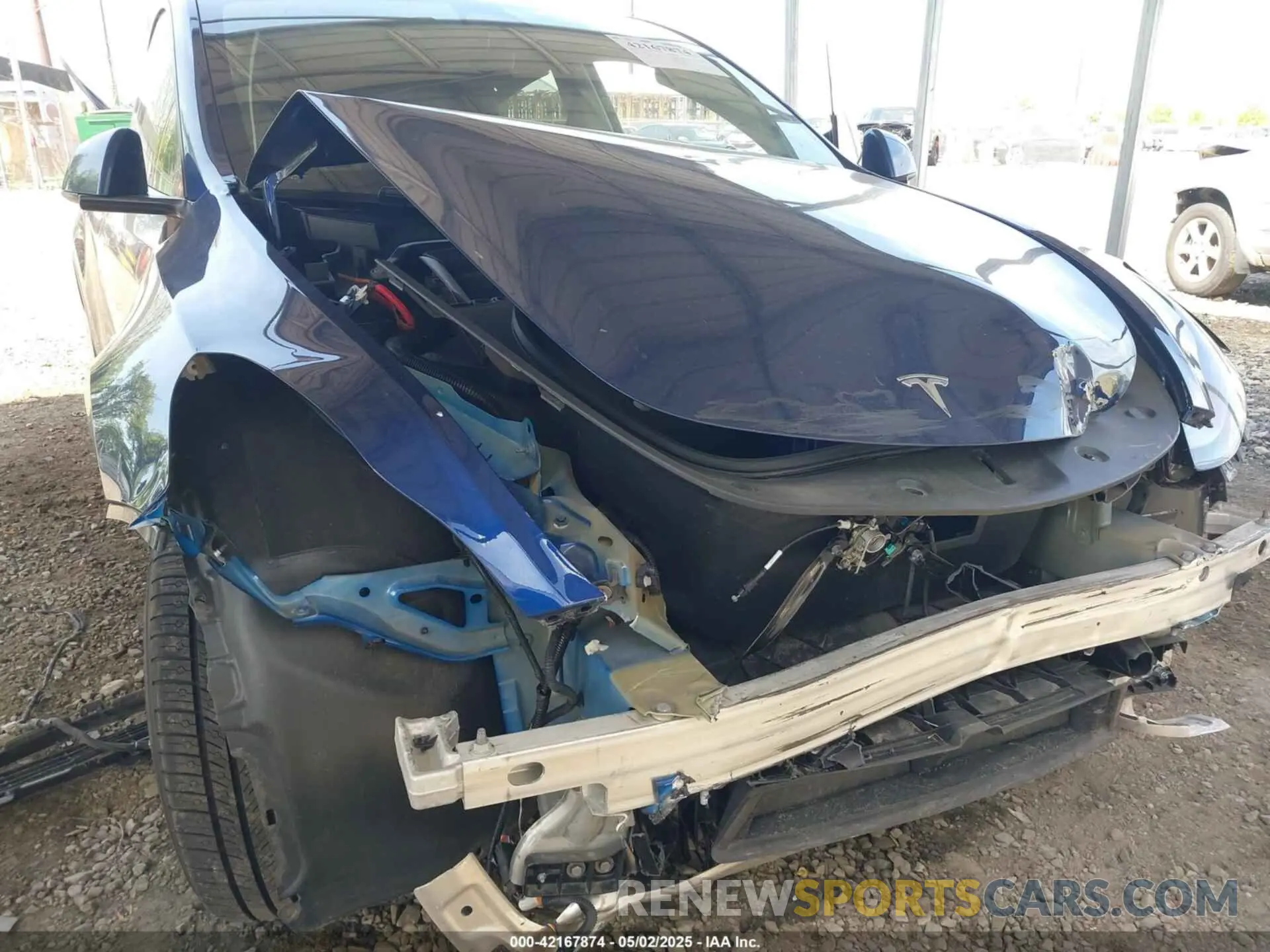 6 fotografías del automóvil dañado 7SAYGDEE2NF306932 TESLA MODEL Y 2022