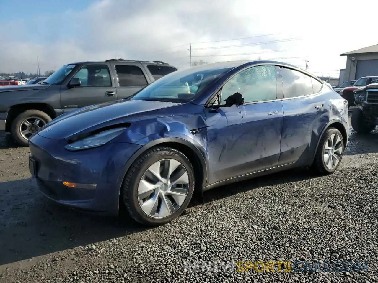 1 fotografías del automóvil dañado 7SAYGDEE2NF311886 TESLA MODEL Y 2022