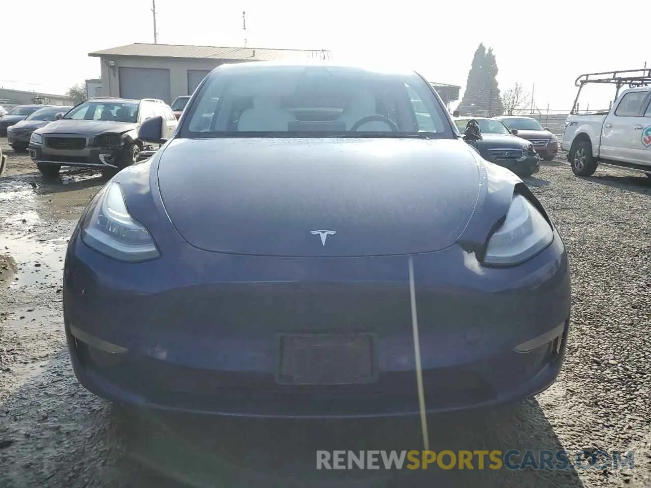 5 fotografías del automóvil dañado 7SAYGDEE2NF311886 TESLA MODEL Y 2022