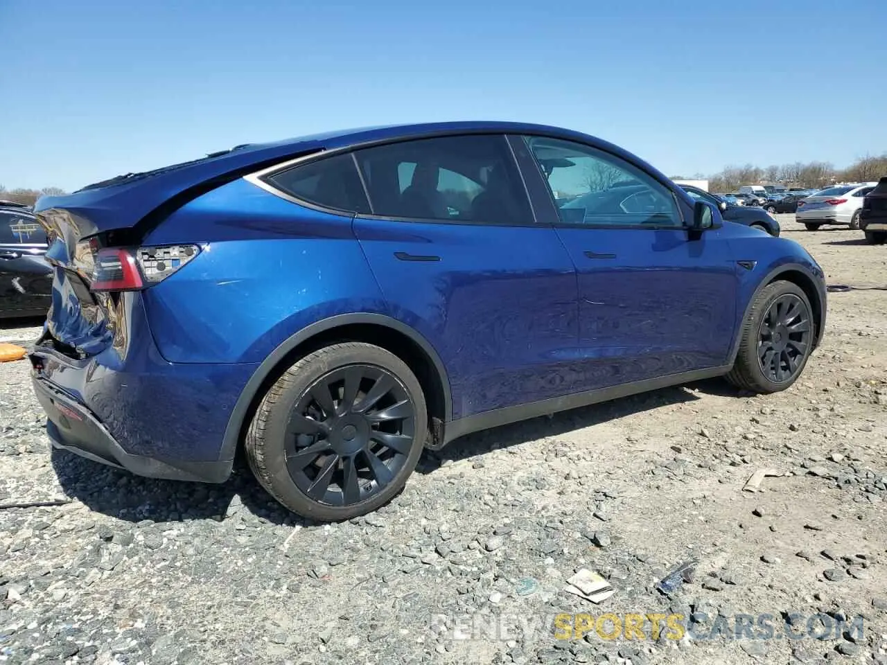 3 fotografías del automóvil dañado 7SAYGDEE2NF358366 TESLA MODEL Y 2022