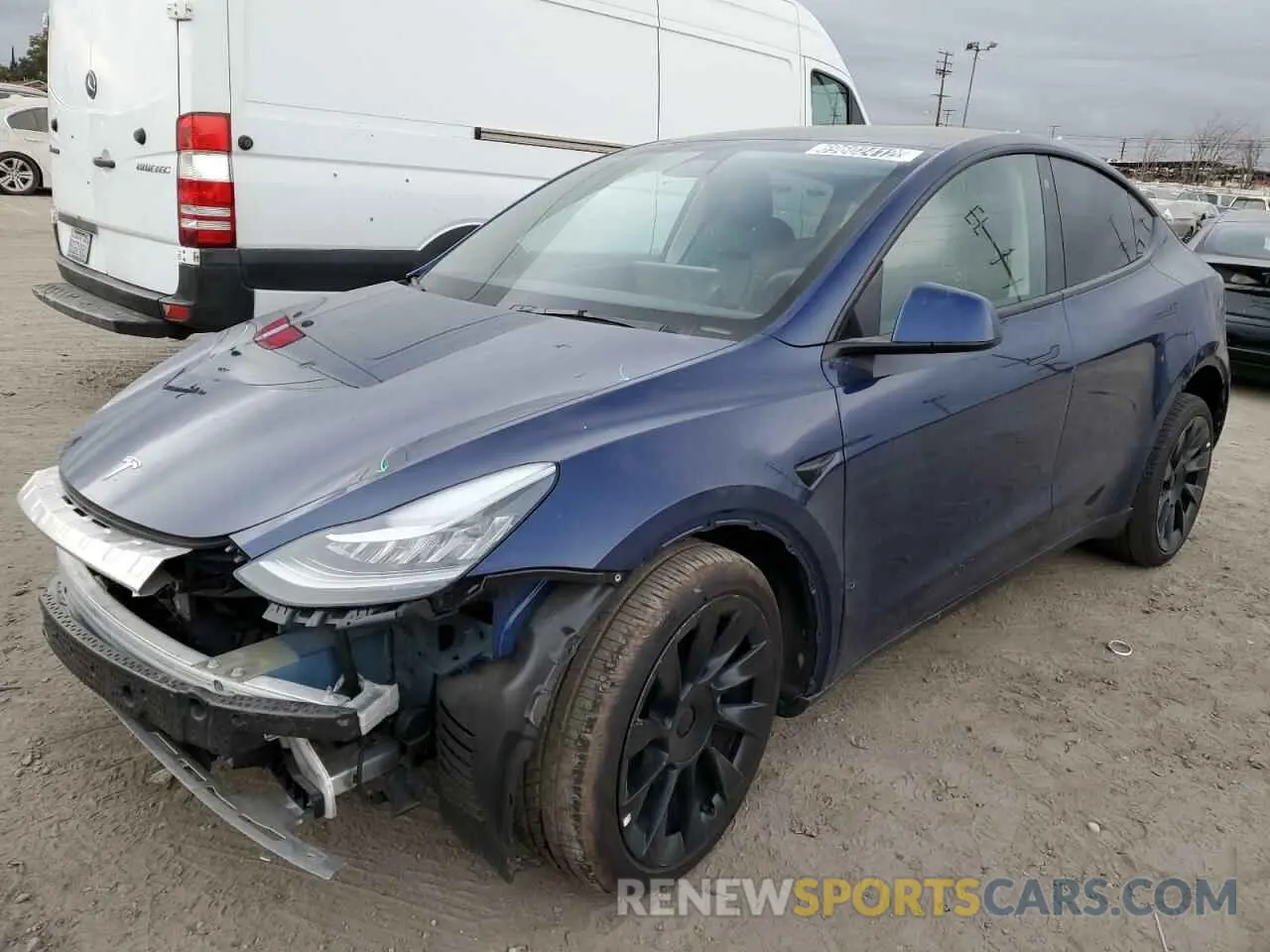 1 fotografías del automóvil dañado 7SAYGDEE2NF386619 TESLA MODEL Y 2022