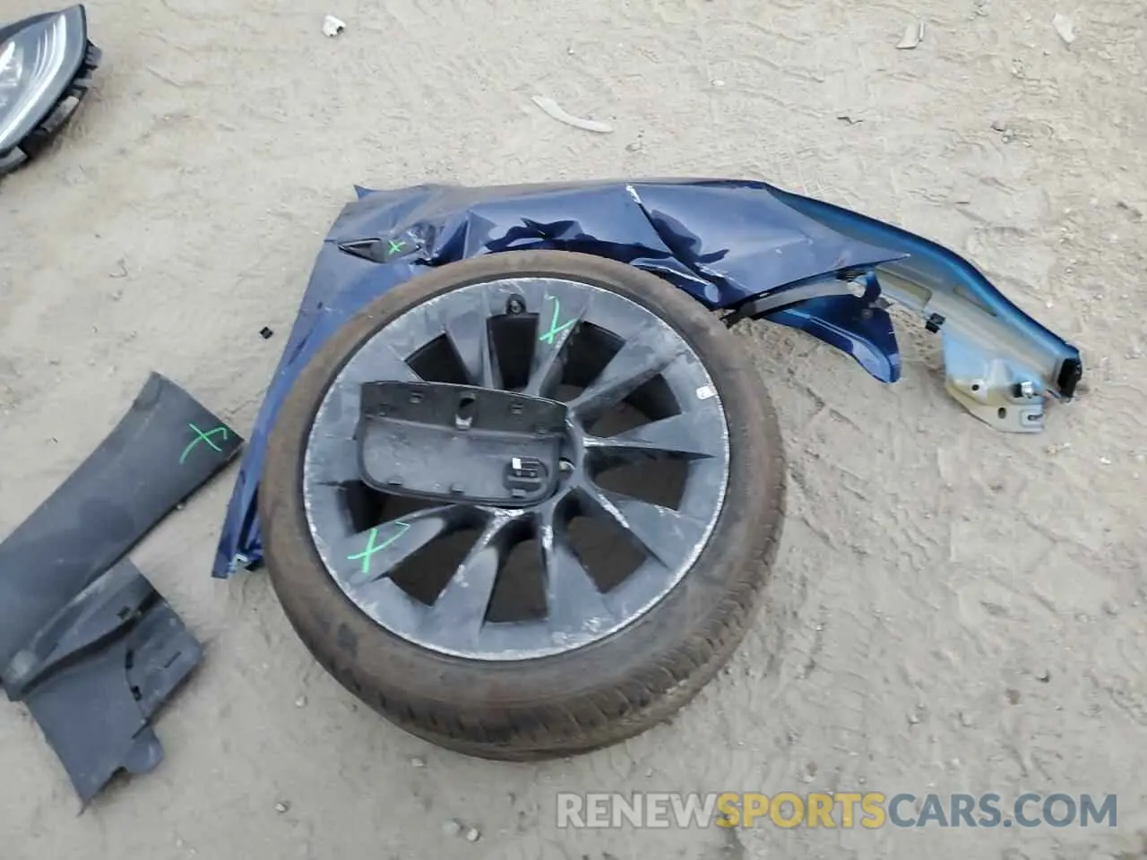 12 fotografías del automóvil dañado 7SAYGDEE2NF386619 TESLA MODEL Y 2022