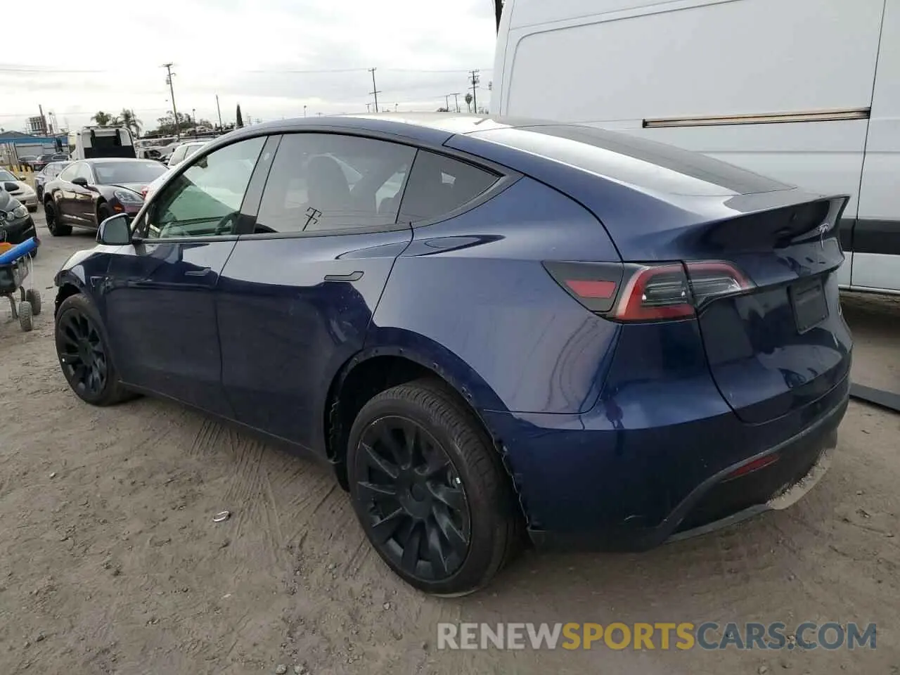 2 fotografías del automóvil dañado 7SAYGDEE2NF386619 TESLA MODEL Y 2022